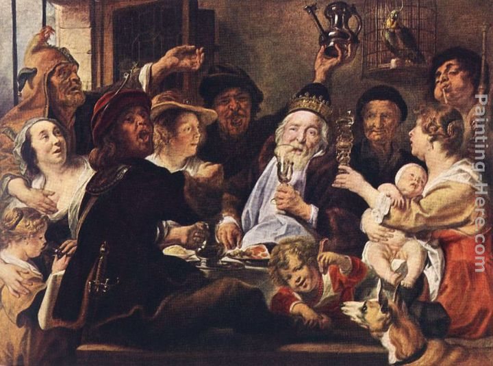 Jacob Jordaens The Bean King